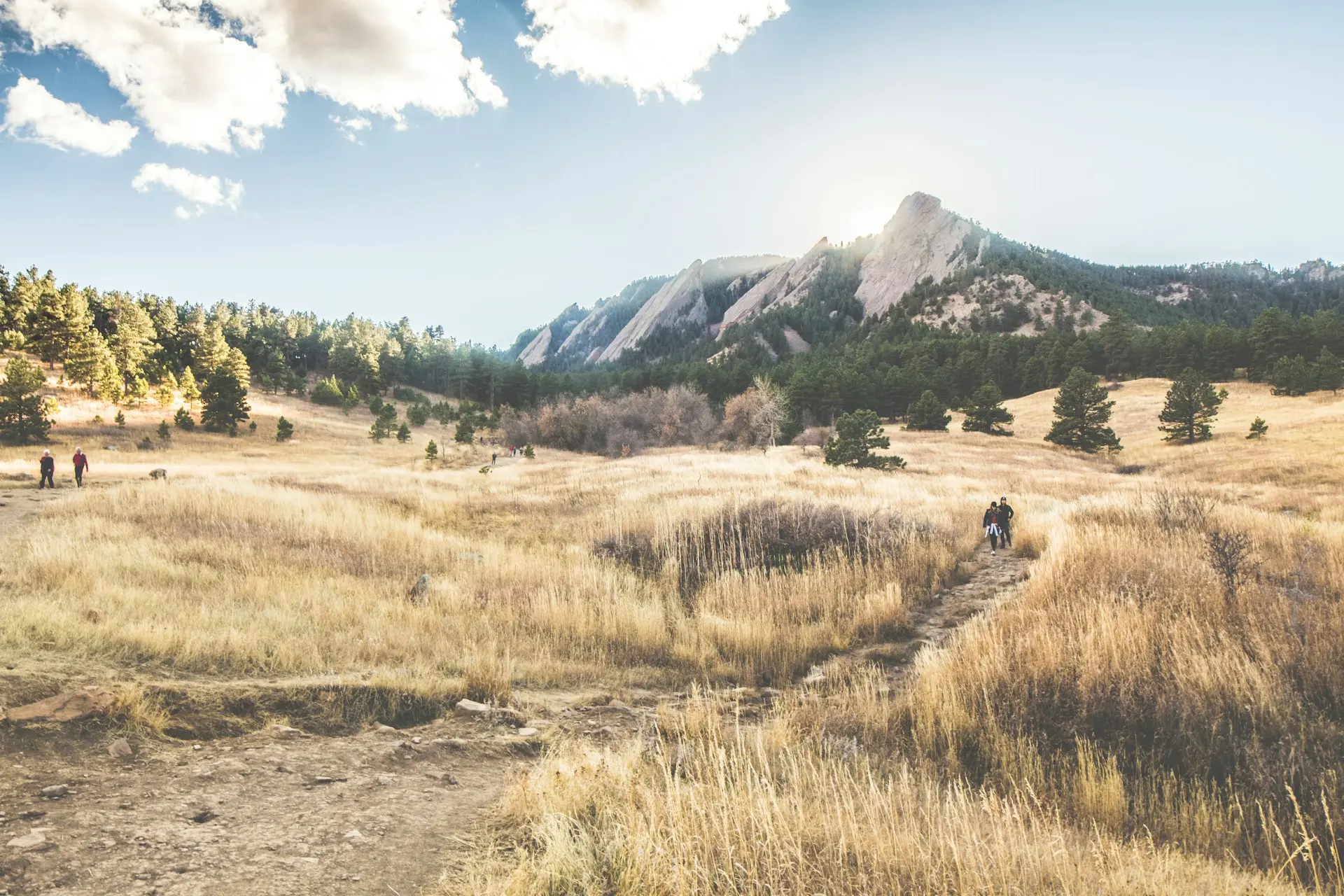 The Flatirons in Boulder, Colorado
